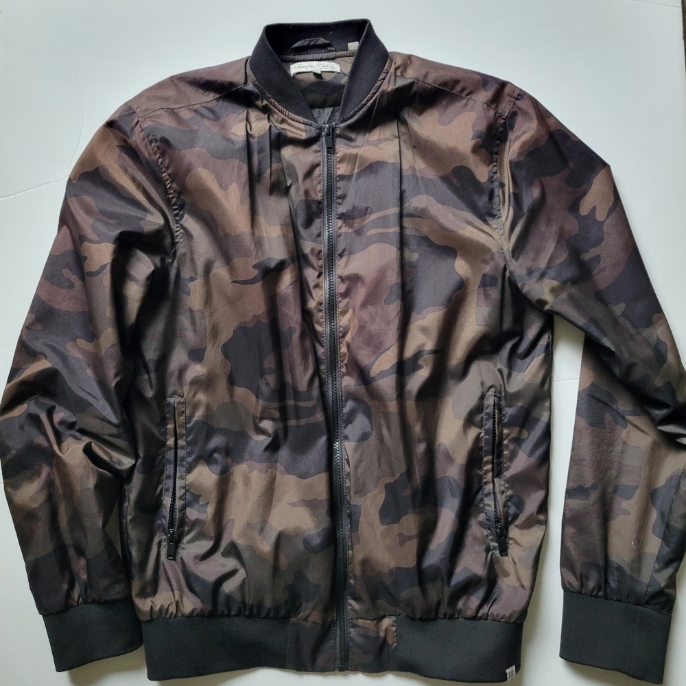 Sovereign Code Men's Dark Camouflage Bomber Jacket